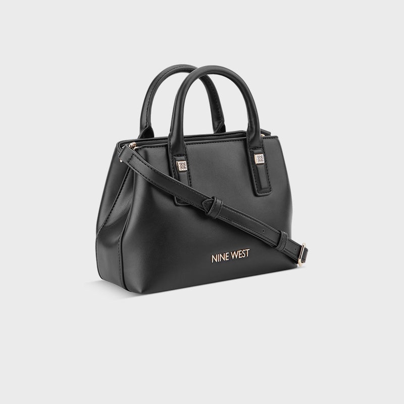 NINE WEST حقيبة ساتشيل سوداء للنساء - Image 3